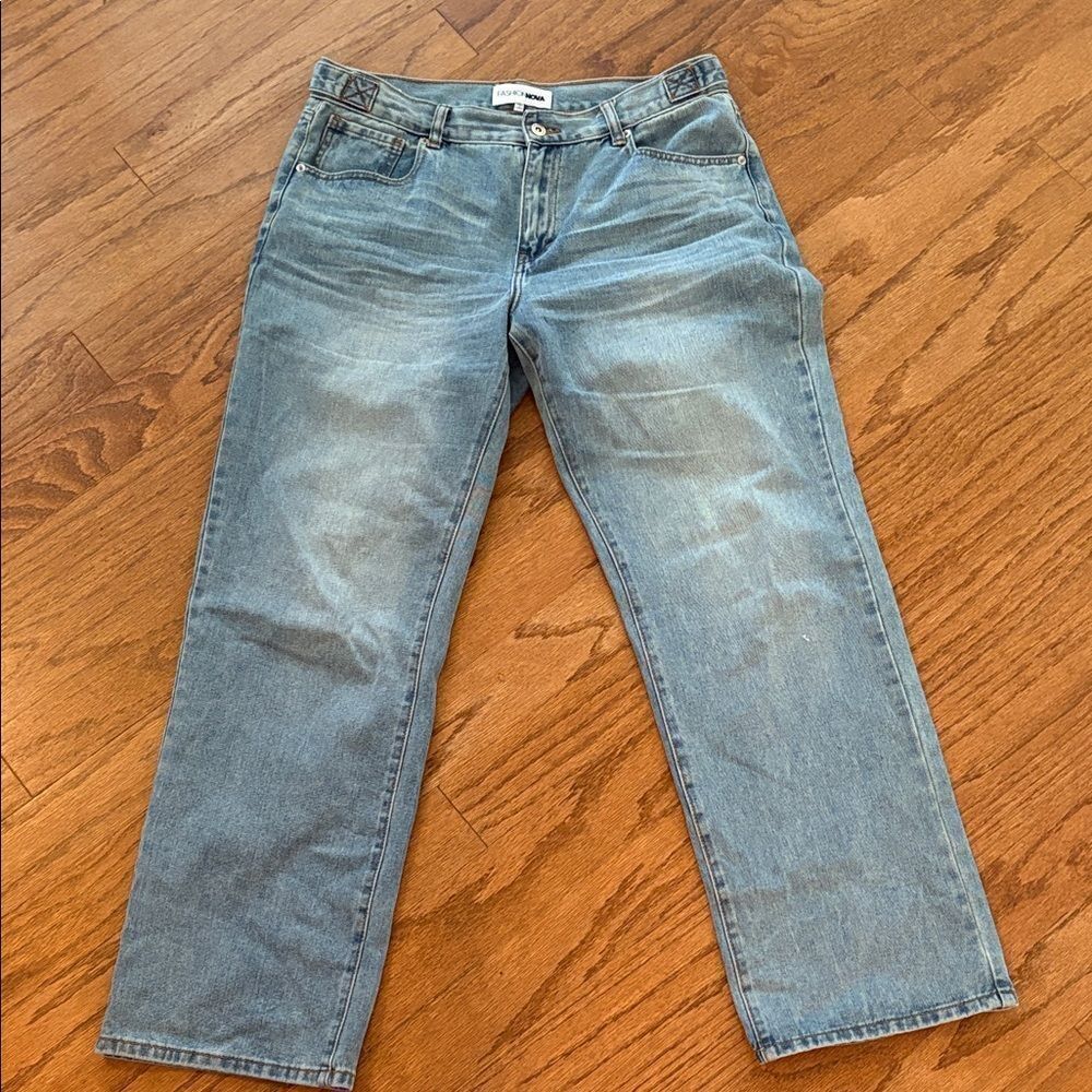 Fashion Nova size 13 jeans, wide leg, high waist